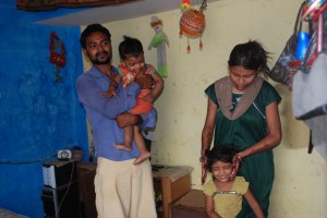 Ajay Naik with his family.